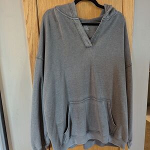 Aerie Gray Hoodie Sweatshirt
